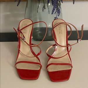 SCHUTZ Scarlet Strappy Heels